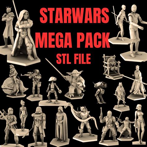 star wars miniatures 3d print|Free Star Wars 3D Print/STL Files: 50 Best 3D Models .